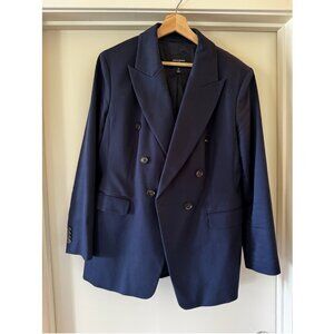 Banana Republic navy oversized blazer